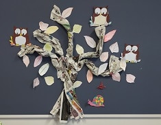 3º B e os seus trabalhos de pontilhismo, texturas e colagens