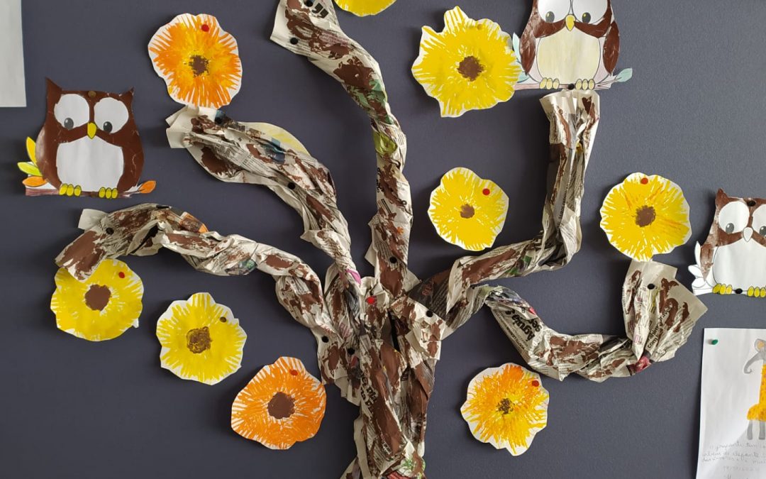 As flores de boas vindas à Primavera