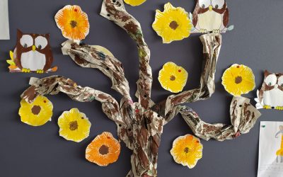 As flores de boas vindas à Primavera