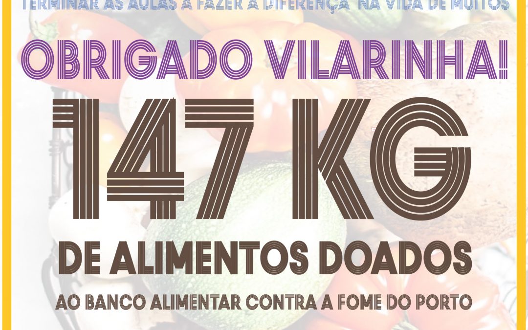 147Kg: Resultado da recolha de alimentos de 7 a 8 de Julho