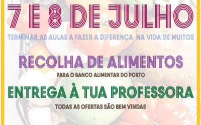 RECOLHA DE ALIMENTOS: Terminar o ano letivo a fazer a diferença