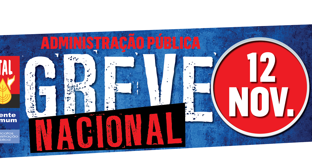 Greve: Pré-aviso de greve para dia 12 de Novembro
