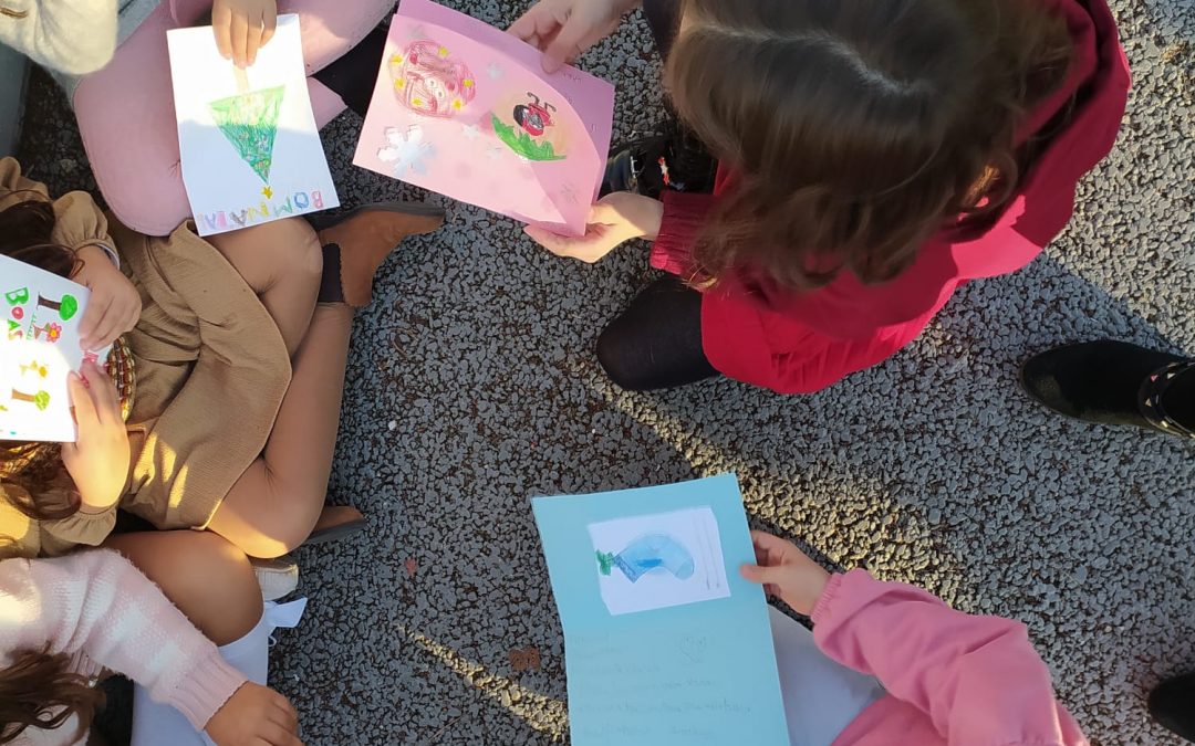 1ºB e 4ºB: Troca de Postais de Natal