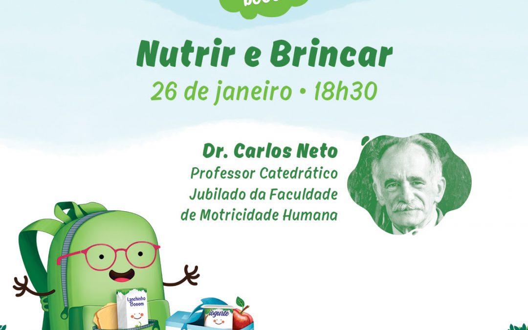 Lanchinho Booom | “Nutrir e Brincar”, 2ª Sessão do Ciclo de Nutrição é já dia 26 de janeiro