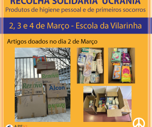 Recolha solidária: Lista de artigos recebidos no dia 2 de Março
