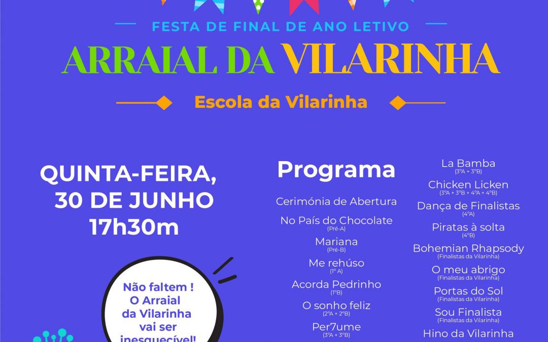 Arraial é já amanhã