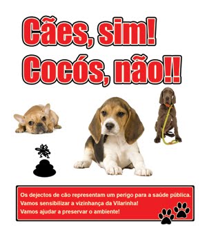 Ação de sensibilização «Cães sim, dejetos não!»