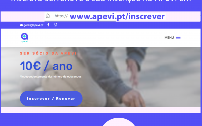 Increva-se/ Renove a sua inscrição na APEVI