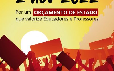 Pré-Aviso de Greve de Professores dia 2 de Novembro