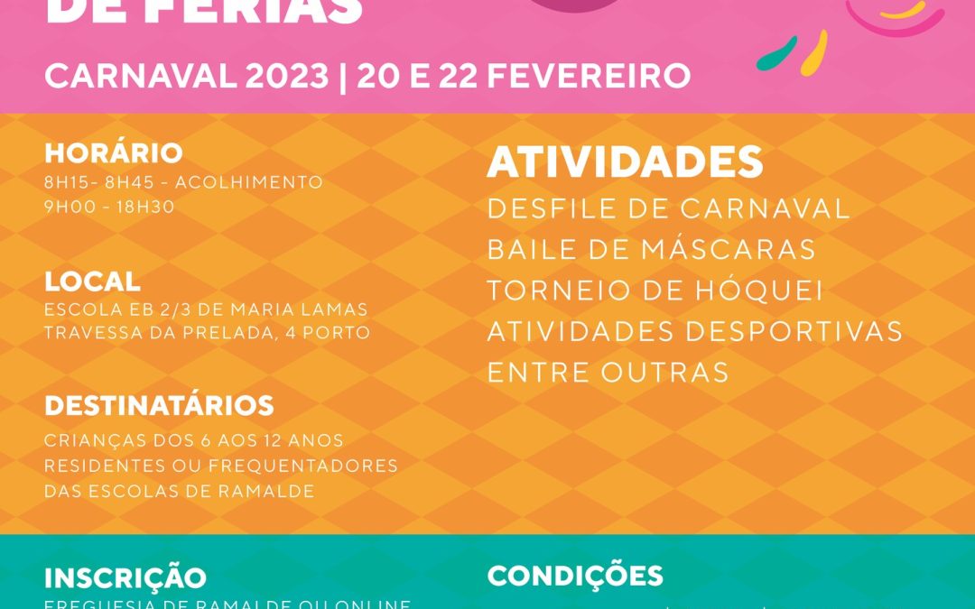 Actividades Férias de Carnaval 2023