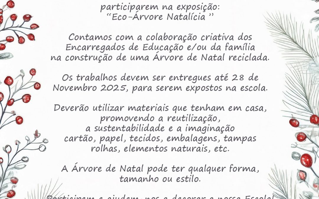 Desafio Eco-Criativo Árvore de Natal