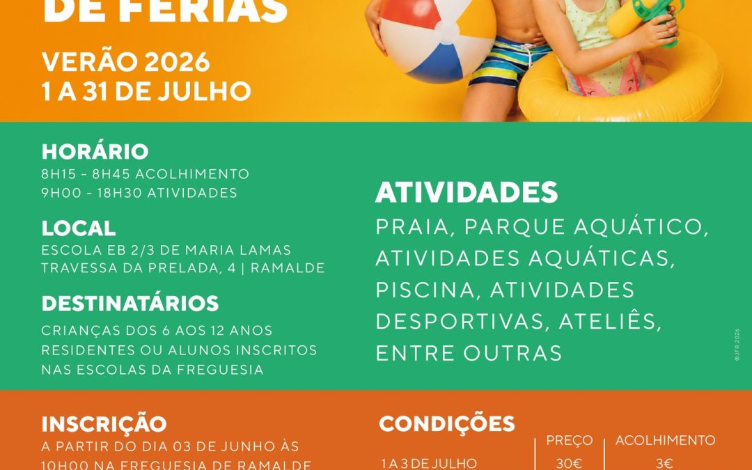 RAMELDE: 𝗔𝘁𝗶𝘃𝗶𝗱𝗮𝗱𝗲𝘀 𝗱𝗲 𝗙𝗲́𝗿𝗶𝗮𝘀 𝗱𝗲 𝗩𝗲𝗿𝗮̃𝗼 𝟮𝟬𝟮𝟲 I Abertura de Inscrições 