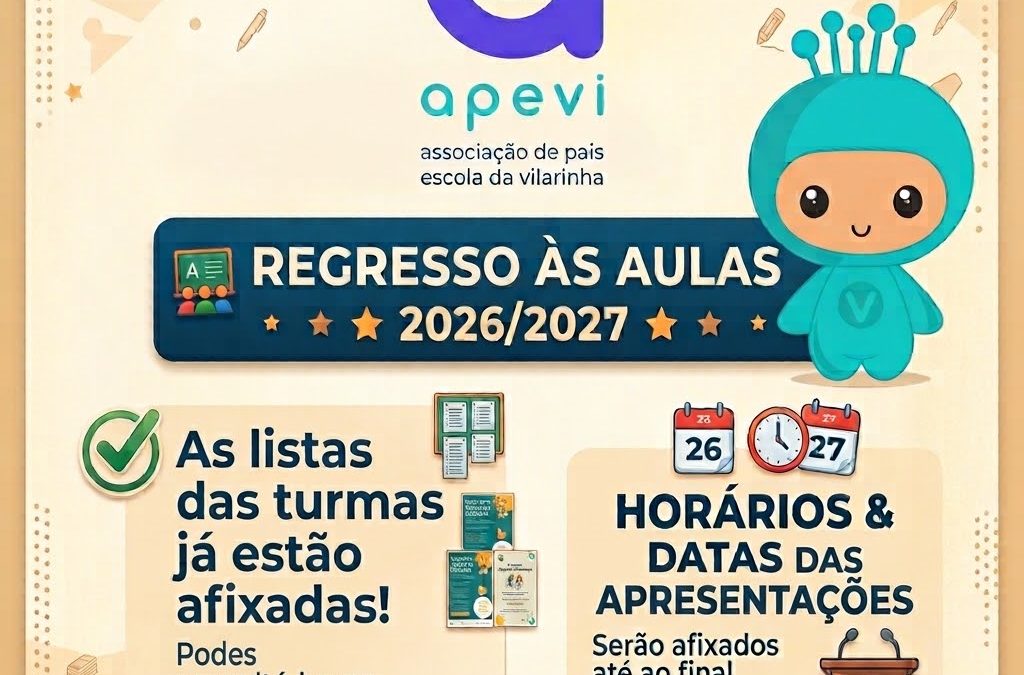 2026-2027 Listas das turmas