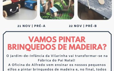 Vamos pintar brinquedos de Madeira?