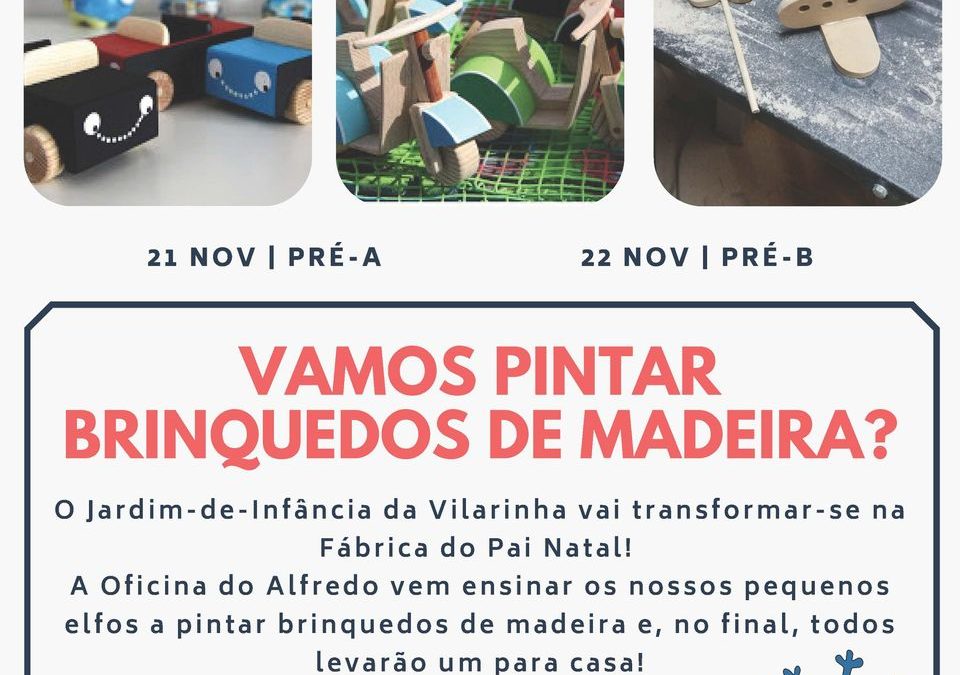 Vamos pintar brinquedos de Madeira?