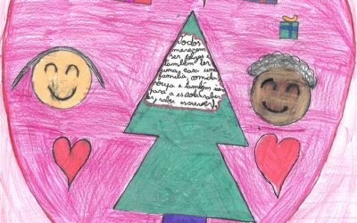 Aluno da Vilarinha fica em 3º lugar no Concurso de Postais de Natal