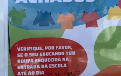Perdidos e Achados: verificar roupa até 13 de Março