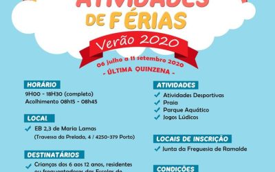 Retomas das Atividades de Férias Verão 2020
