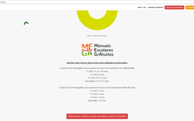 Começou a emissão dos vales dos manuais escolares