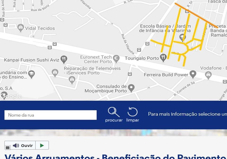 Obras na zona circundante da Escola